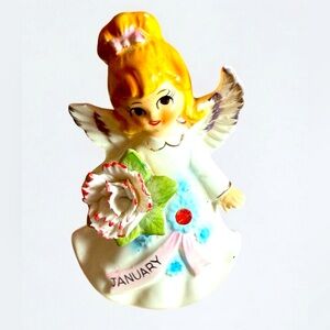 Lefton 1956 Angel of the Month Figurine January